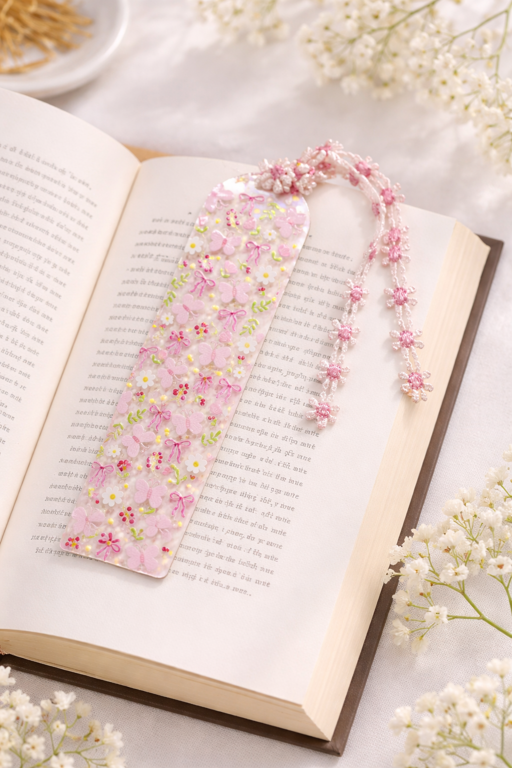 Handmade Bookmark | Butterfly & Bows