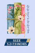 Book Lover DTF Transfer | Floral Books Aesthetic Iron-On |  Ready to Press