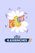 Perfect Daisy DTF Transfer | Positive Vibes Shirt Design | Ready to Press