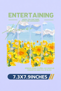 Sunflower Field DTF Iron-On Transfer | Aesthetic Nature Landscape Heat Transfer