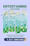 Spring Mountain Floral DTF Iron-On Transfer | Aesthetic Nature Landscape Heat Transfer