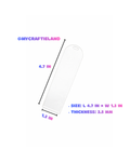 Bookmark Acrylic Blanks | Clear