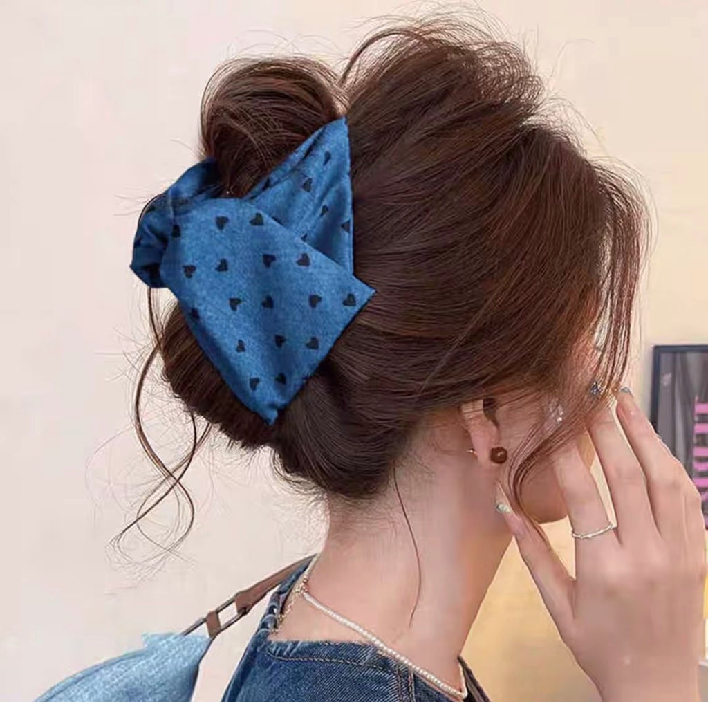 Large Bow Hair Claw Clip for Women – Strong Hold Non-Slip Clip for Thick Hair