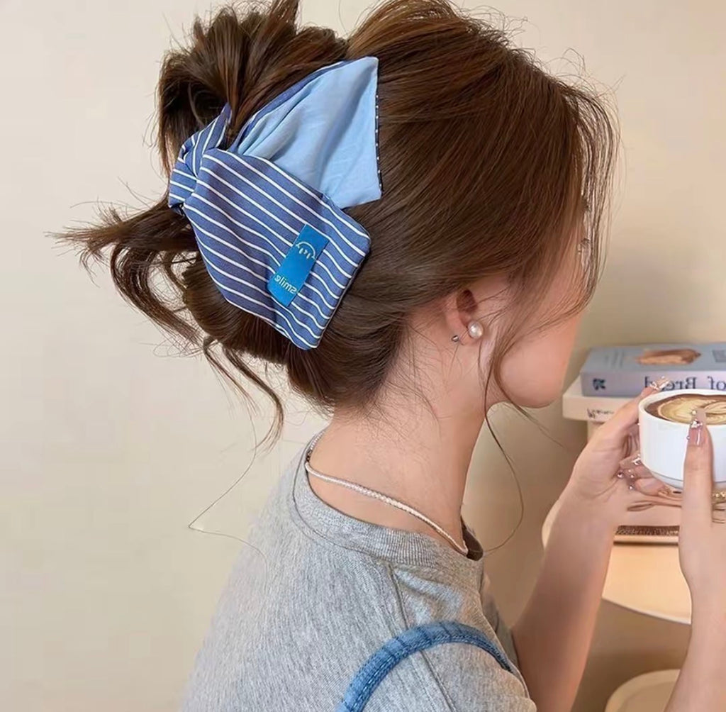 Large Bow Hair Claw Clip for Women – Strong Hold Non-Slip Clip for Thick Hair