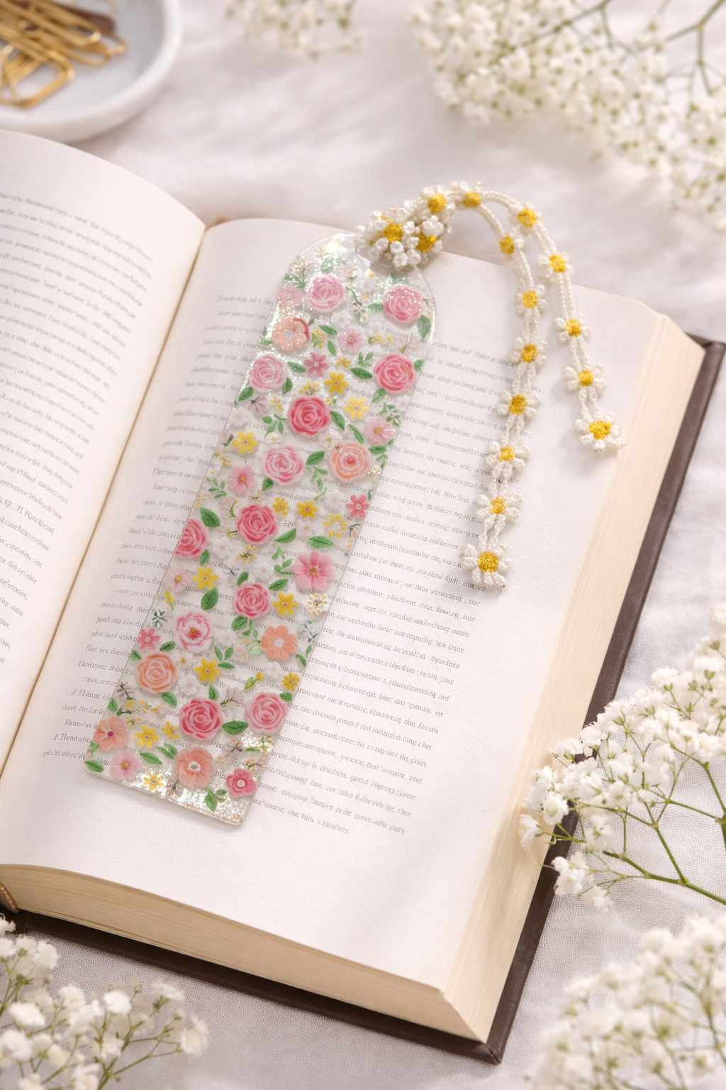 Handmade Bookmark | Rose Garden