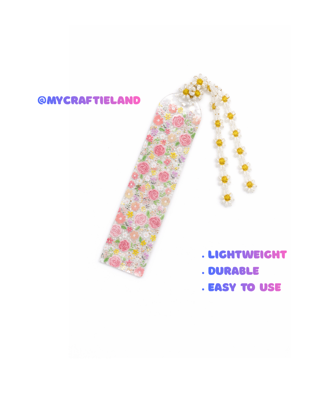 Handmade Bookmark | Rose Garden