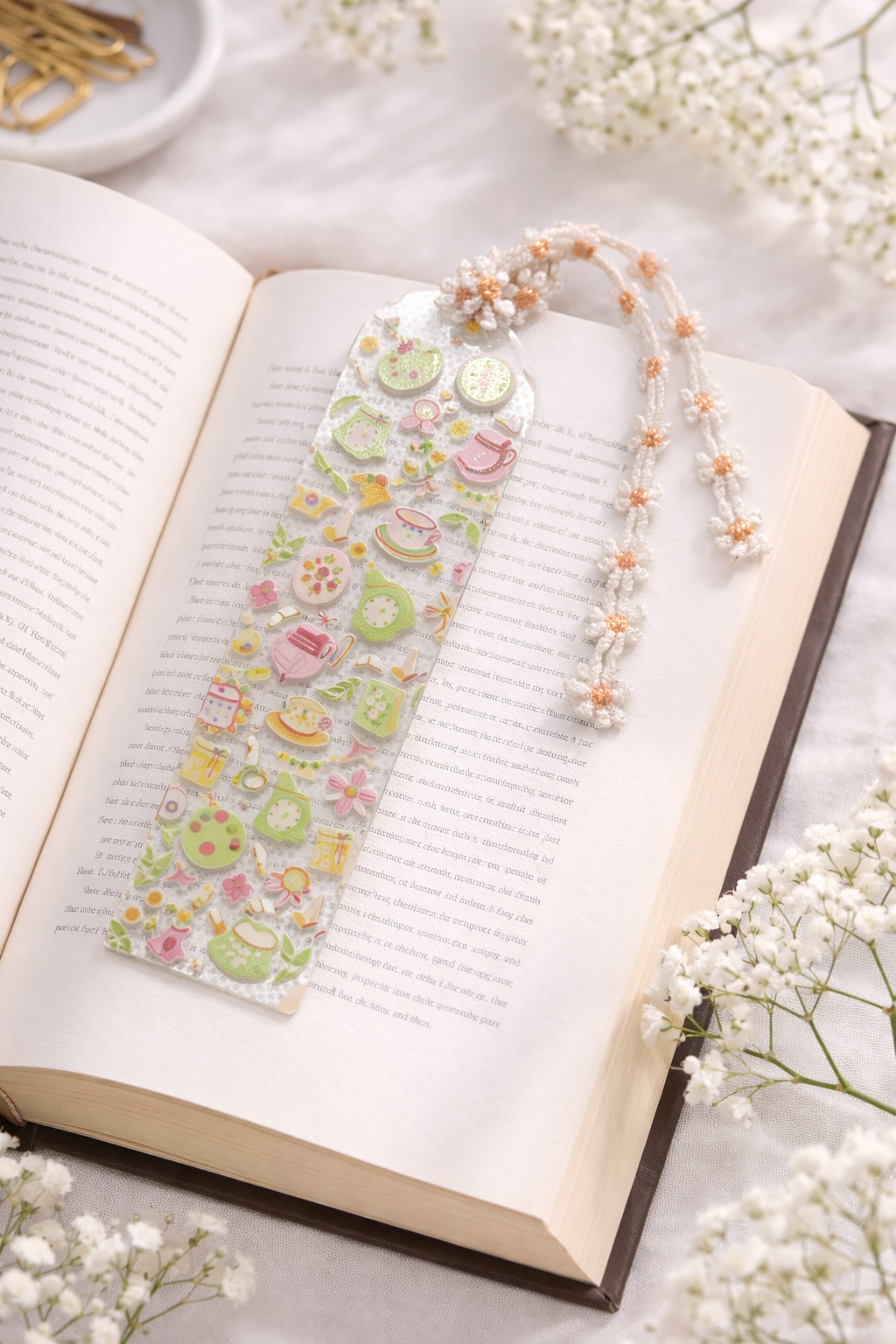 Handmade Bookmark | Tea Party