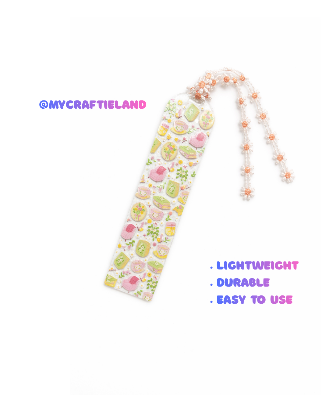 Handmade Bookmark | Tea Party