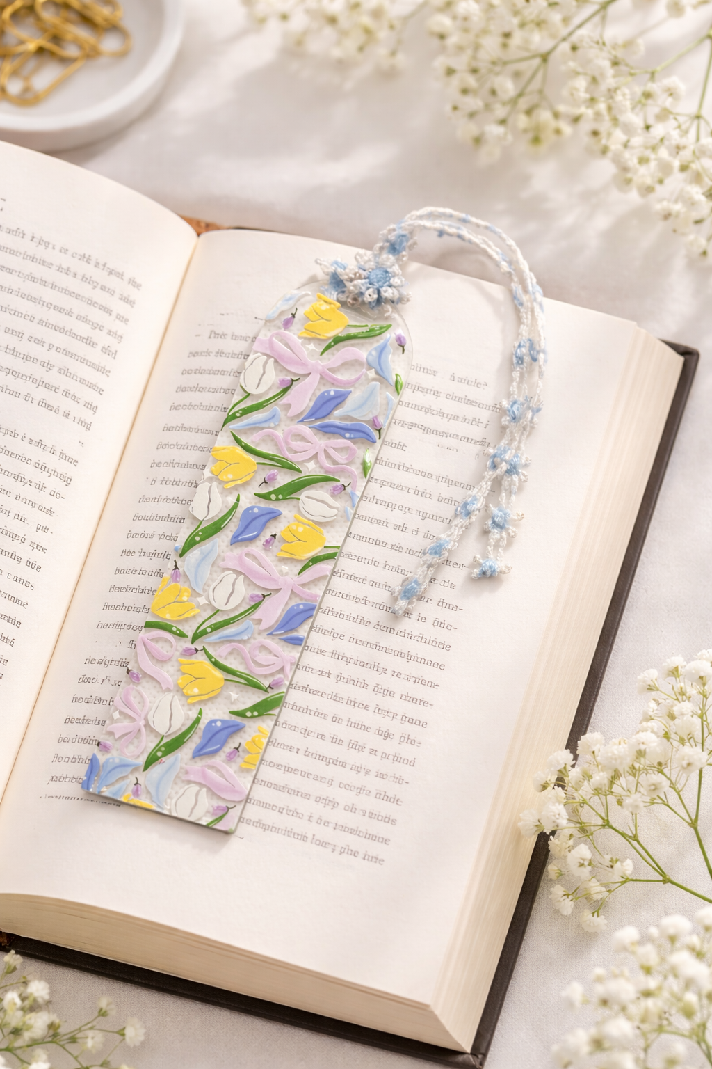 Handmade Bookmark | Tulip Garden