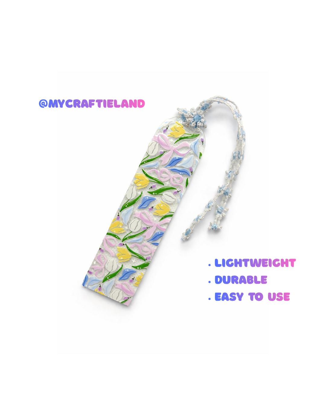 Handmade Bookmark | Tulip Garden