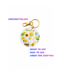 Keychain Circle Decal | Village 4pc